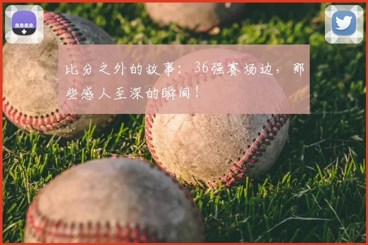 比分之外的故事：36强赛场边，那些感人至深的瞬间！